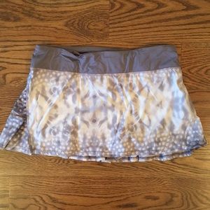 lululemon speed skirt with built in shorts